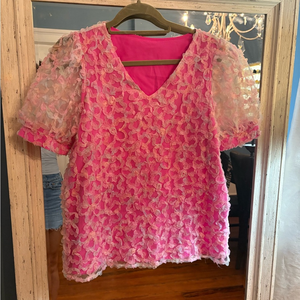 Floral Pink Women's Top